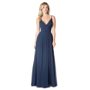 Bari Jay 1622 Bridesmaid Gown with Sheer Side